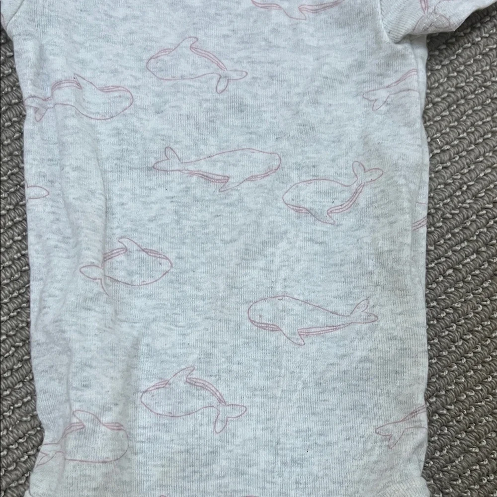 Carter's 6m onsie with Pink whales